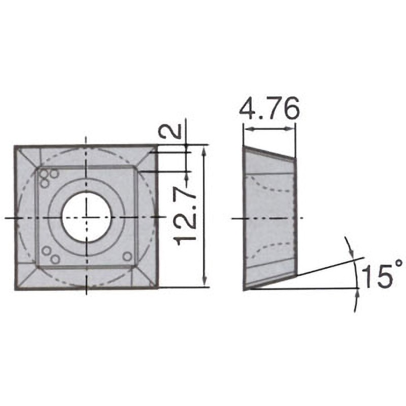 SDGT1204PDFR-AJ TH10 チップ SDGT-AJ タンガロイ 右勝手 逃げ角7度 切刃長さ12mm 1箱(10個) SDGT1204PDFR-AJ TH10 12,226円
