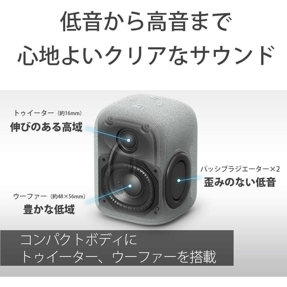 SRS-LS1 H ワイヤレスポータブルスピーカー SONY 灰色 SRS-LS1 H