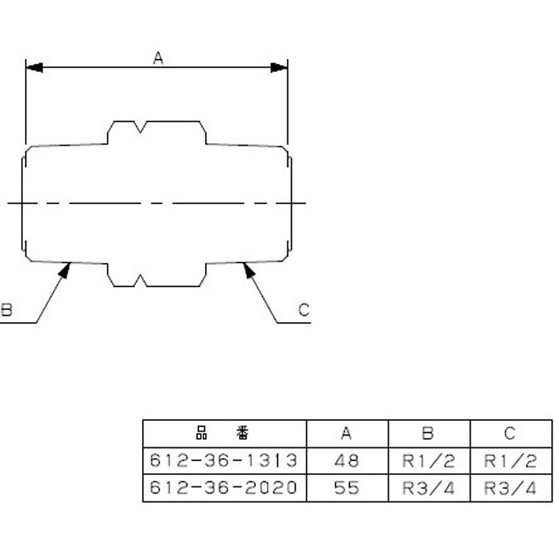 612-36-2020 フリーターンニップル 1個 カクダイ 【通販モノタロウ】
