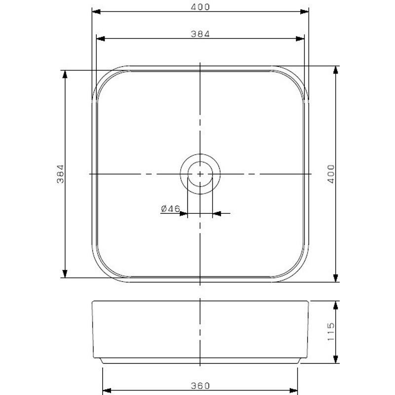 LY-493238 角型洗面器 1個 カクダイ 【通販モノタロウ】