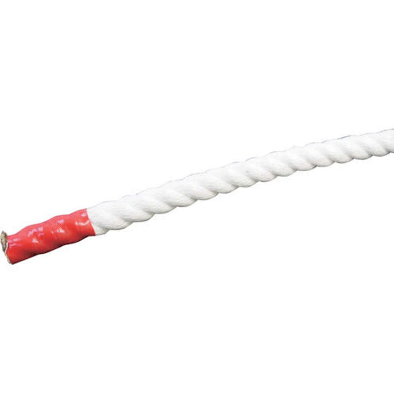 6300059454 クレモナSロープ 少し軟打 グリーンクロス 白色 ロープ径14mm 1巻