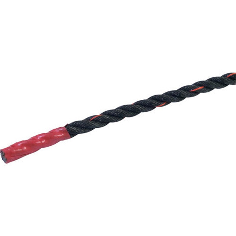 6300059432 ポリエチレンロープ 黒 少し軟打 グリーンクロス ロープ径9mm