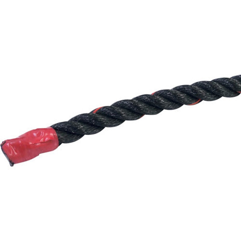 6300059426 ポリエチレンロープ 黒 少し軟打 グリーンクロス ロープ径34mm