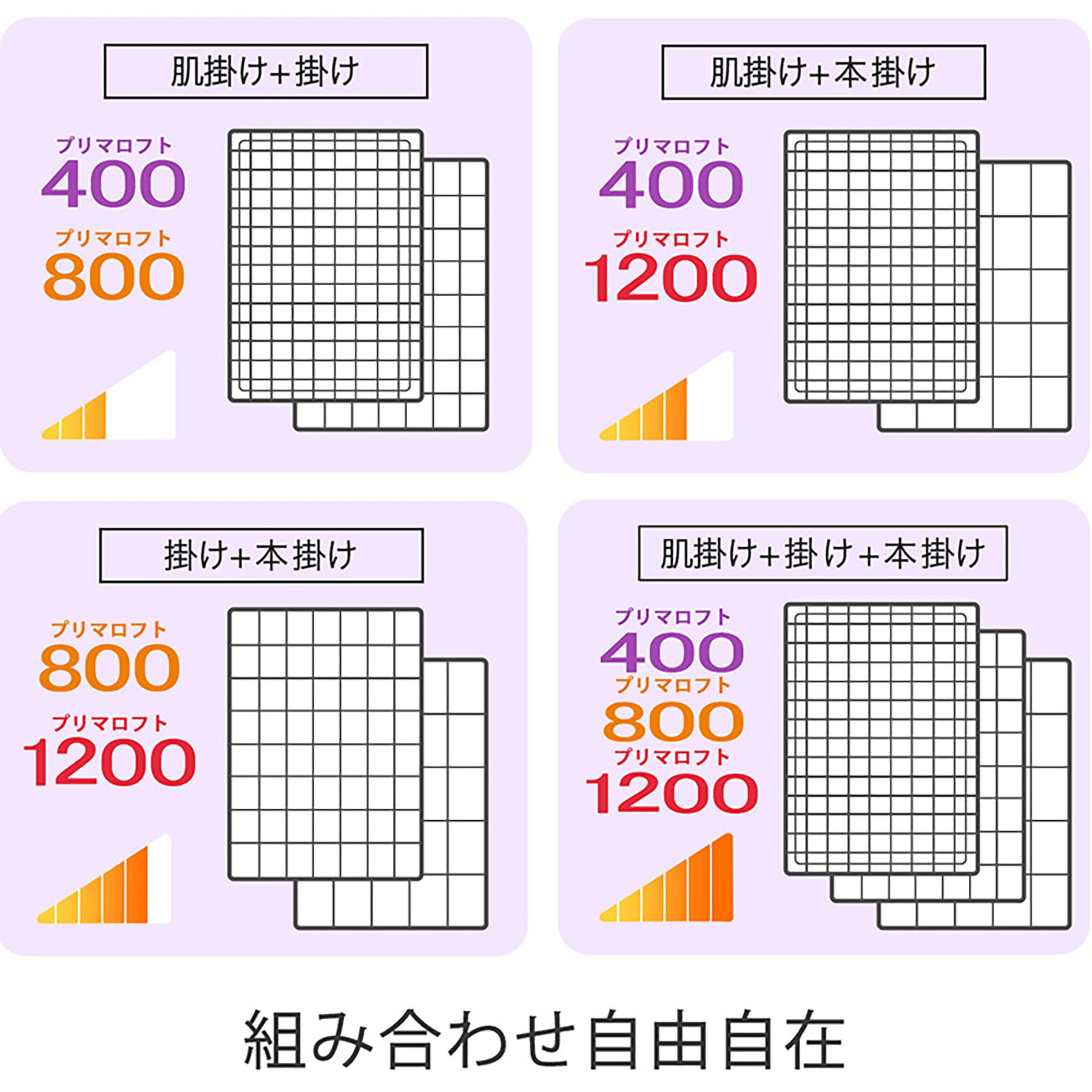 58007T プリマロフト1200 肌掛け羽毛ふとん ディーブレス ホワイト色