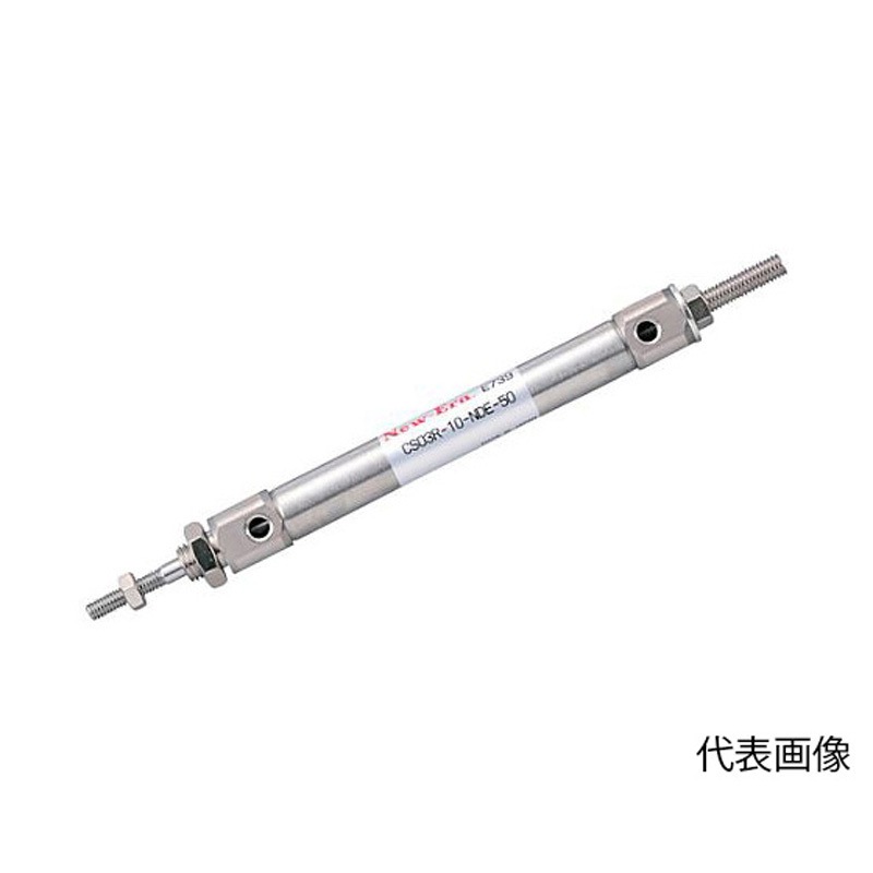 CS03R-10-NDE-25 引側ストローク調整機構付シリンダΦ10ストローク25mmマグネット CS03R-10-NDE-25シリーズ 1個 New-Era(ニューエラー) 【通販モノタロウ】