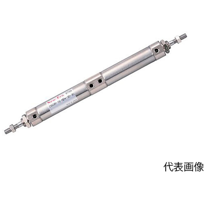 ニューエラー 引側ストローク調整機構付シリンダΦ10ストローク140mmマグネット・スイッチ付 CS03R-10-NDE-140-ZC205B2 ニューエラー（New-Era） 引側ストローク調整機構付シリンダΦ１０