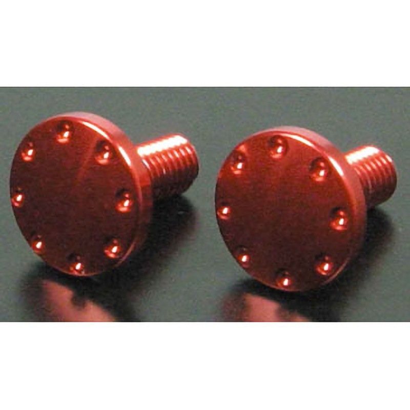 06-11-0019 ライセンスプレートボルトセット TAKEGAWA(武川) レッド色