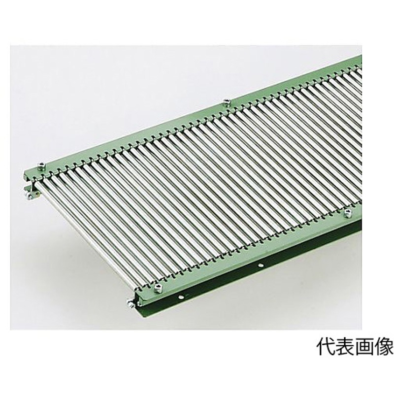 RB0820X500L200W10P スチール製ローラコンベヤRB0820型 RB0820Xシリーズ 1台 マキテック 【通販モノタロウ】