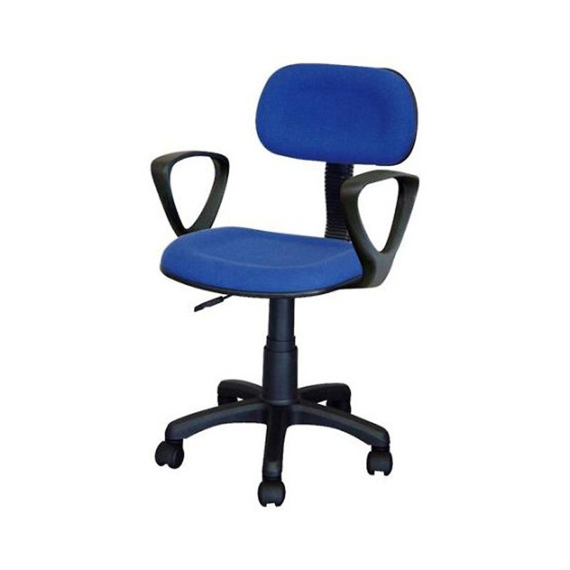 EA956XB-4 ワークチェアー EA956XBシリーズ エスコ 自在×5キャスター ブルー色 質量7.3kg 高さ740～855mm幅530mm奥行525～550mm