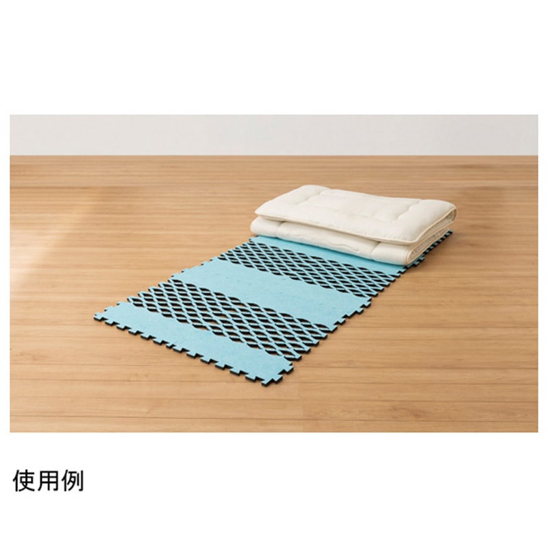 すのこ型吸湿マット Air job Max ブロックタイプ 6枚組 辻一 TJI-661 (68-1987-60) レビュー特典 すのこ型除湿マット 吸湿マット