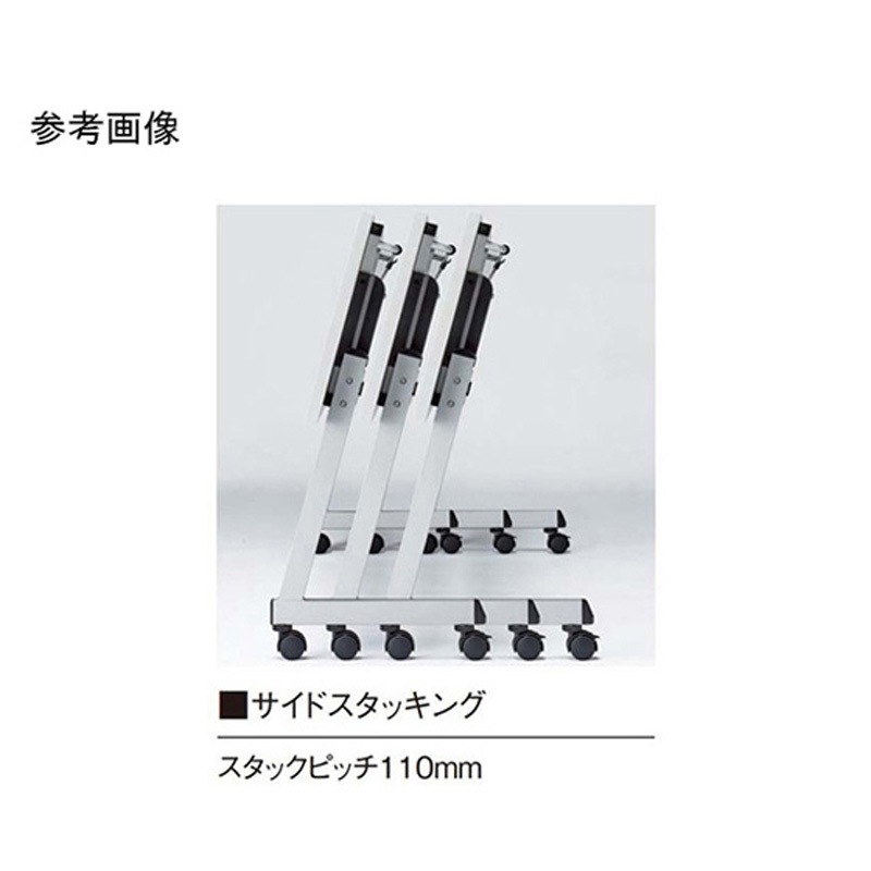 LCL-1860HP-WH ミーティングテーブル L型脚部 パネル付 1800×600×720mm