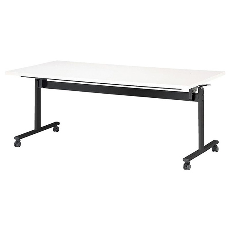 TOV-B1860K-OW ミーティングテーブル 角型 脚部/ブラック 1800×600×720mm TOV-B1860Kシリーズ 1台 ニシキ工業 【通販モノタロウ】