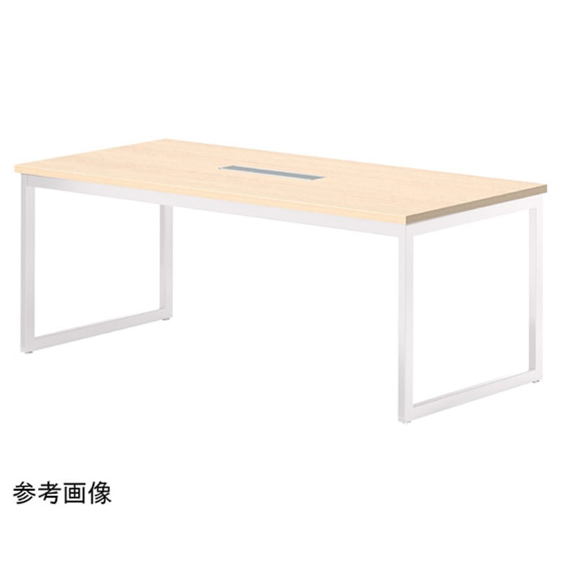 QB-H1810W-LO ミーティングテーブル ワイヤリングBOXタイプ QBシリーズ ニシキ工業 高さ720mm幅1800mm奥行1000mm  QB-H1810W-LO