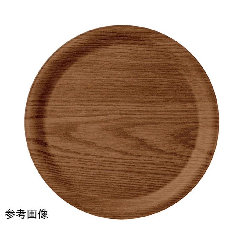 17416170 耐熱木 丸トレー ダークブラウンSL 1個 福井クラフト 【通販
