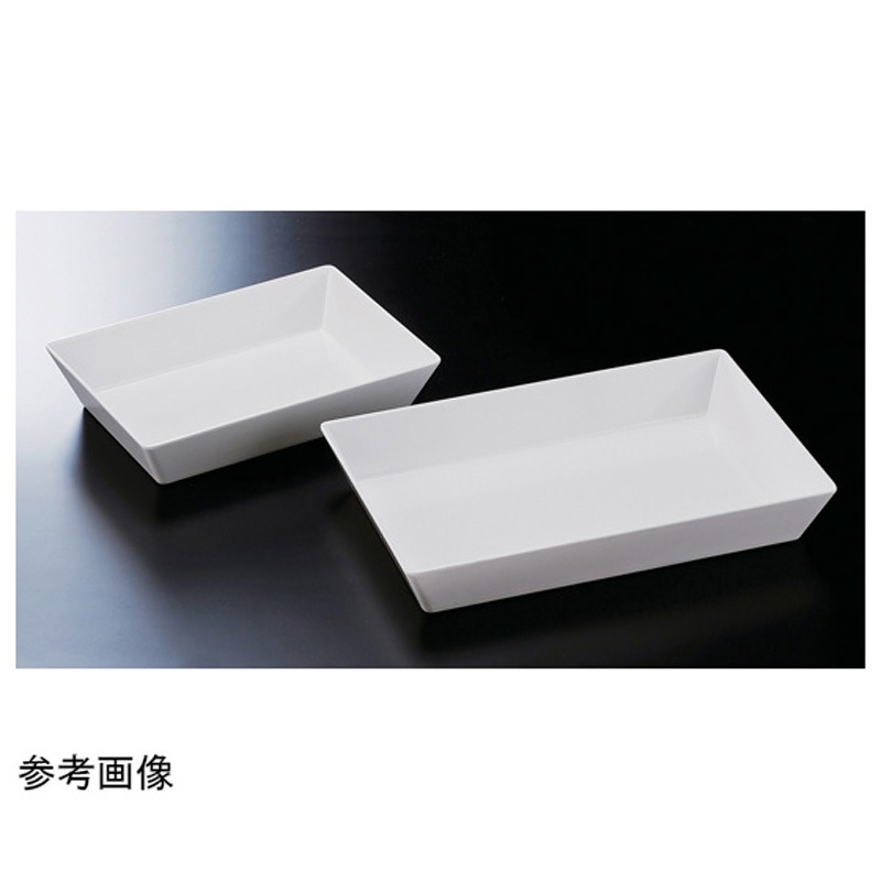 51354010 メラミン 長角深盛皿 ホワイト 1個 福井クラフト 【通販モノタロウ】