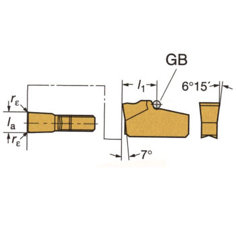 N151.2-300-5E 1125 T-Max Q-カット中送り突切り加工用チップ 1箱(10個