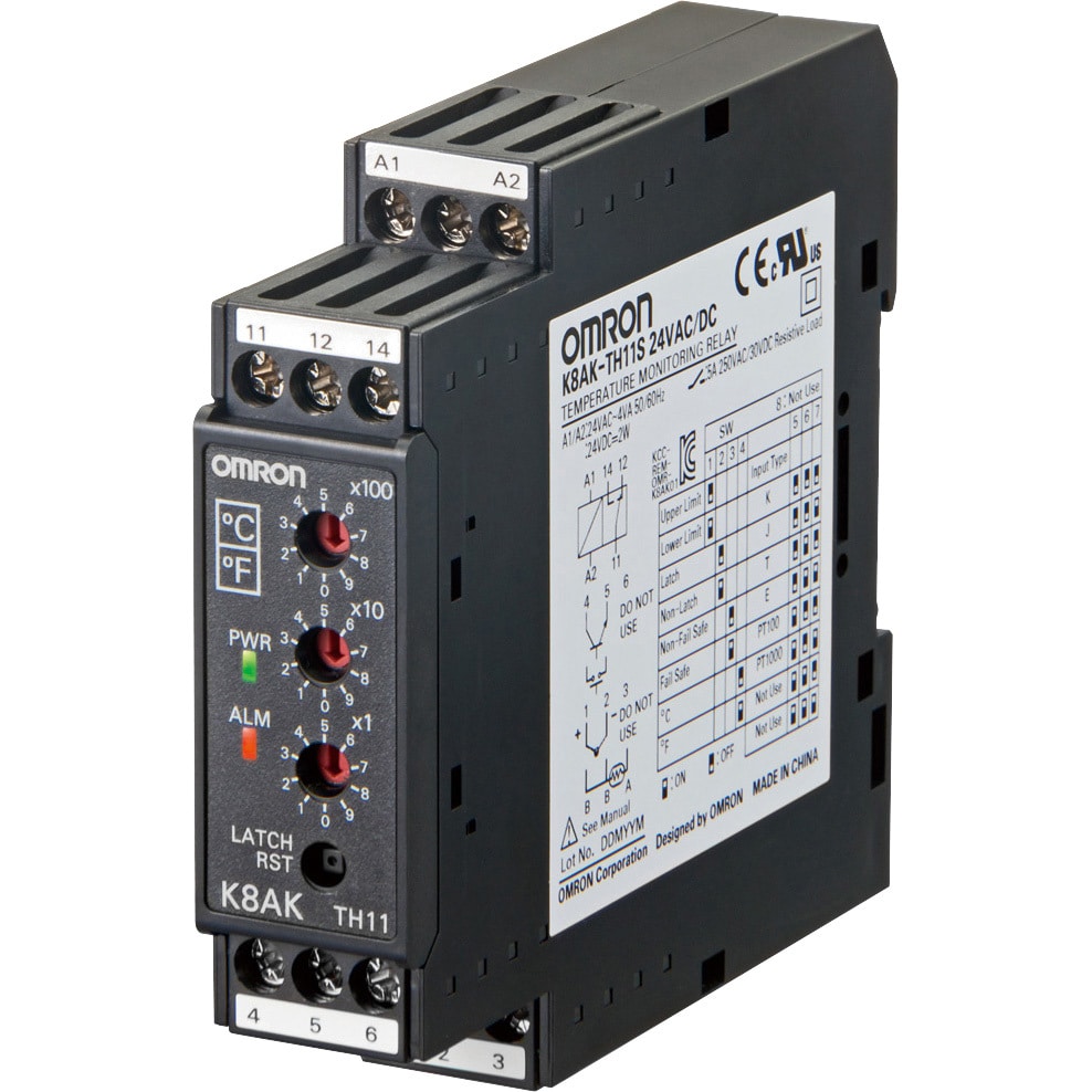 K8AK-TH12S 100-240VAC 温度警報器 K8AK-TH 1個 オムロン(omron) 【通販サイトMonotaRO】
