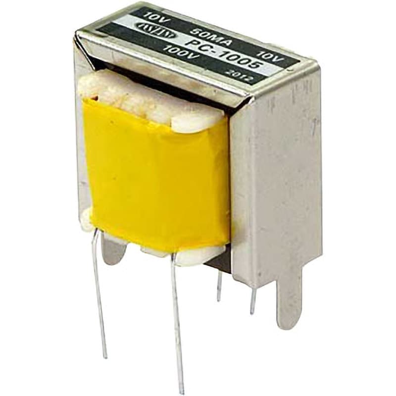 オンボードタイプ小型電源トランス 基板リード付 1次電圧100V 0-10-20V
