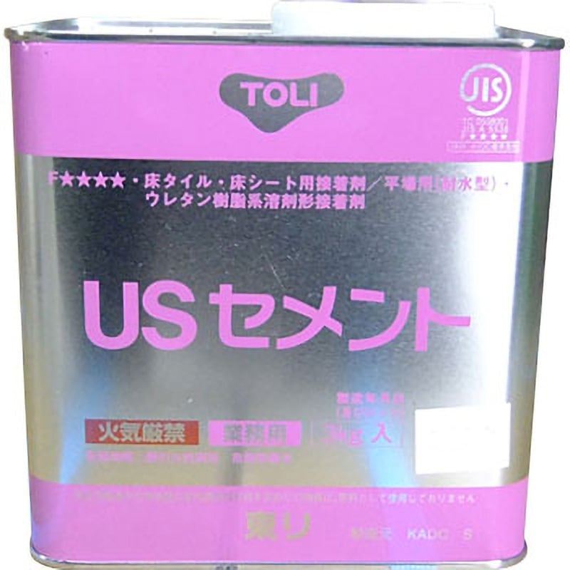 USセメント　/　エコGAセメント（東リ）　18㎏ 東リ（TOLI） USセメント 18kg NUSC-L 耐湿工法用接着剤 ビニル床材 CF