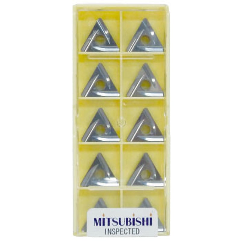 TNGG160408L UTi20T チップ TNGG 三菱マテリアル 形状:正三角形60° ブレーカL 被削材P(鋼)/M(ステンレス)/K(鋳鉄) コーナー半径0.8mm 1箱(10個) 6,230円