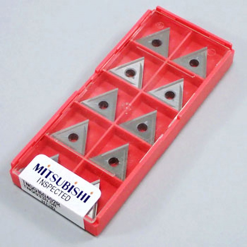 三菱マテリアル チップ (10個入り) TNGG160402R-F NX2525 (旋削用インサート) ミツビシマテリアル 旋削仕上げ切削用Fブレーカ付右勝手インサート