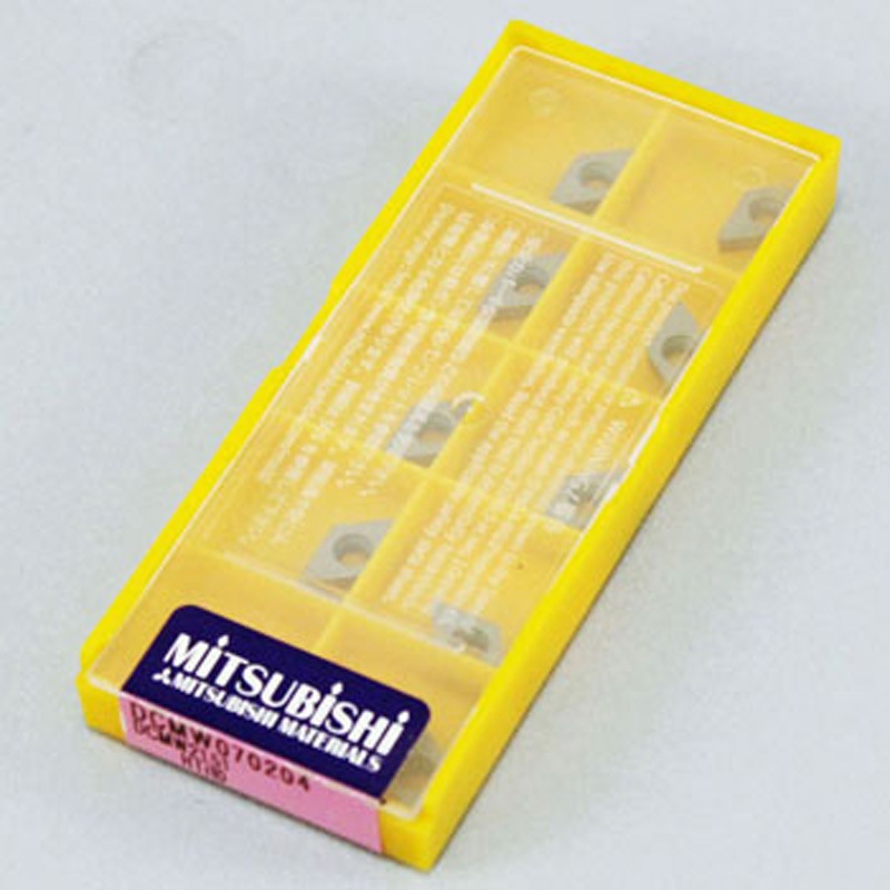 DCMW070204 HTi10 チップ DCMW 三菱マテリアル 形状ひし形55° 逃げ角7度 ブレーカなし HTi10製 コーナー半径0.4mm 1箱(10個)