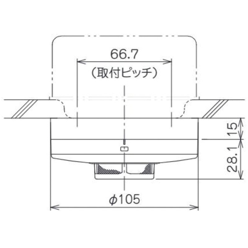 ニッタン PK2B-P-021 光電式スポット型感知器（2種）　3個セット 楽天市場】光電式スポット型感知器 自動試験対応 2種 2KH3-P・2KAD3-P