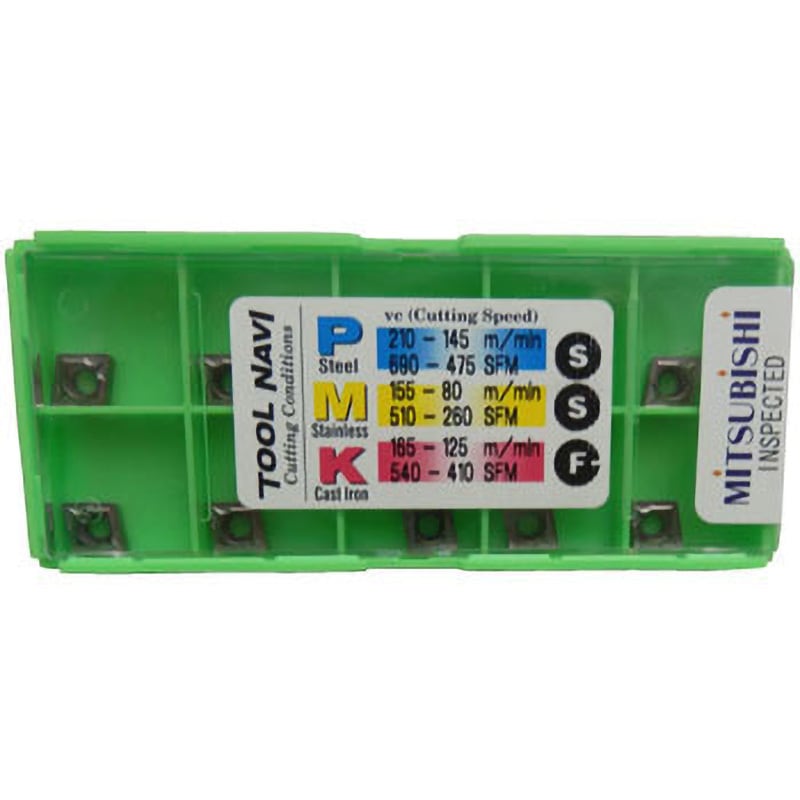 CCMT060204 NX2525 チップ CCMT 三菱マテリアル 形状ひし形80° 逃げ角7