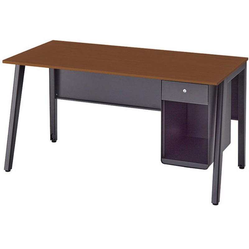 HN147TH-SBWN ワークデスク(片袖デスク・引出し付袖) HN型 フアナ Huana ナイキ 高さ720mm間口1400mm奥行685mm  HN147TH-SBWN