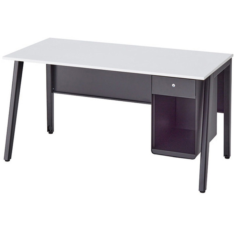 HN147TH-SBH ワークデスク(片袖デスク・引出し付袖) HN型 フアナ Huana ナイキ 高さ720mm間口1400mm奥行685mm  HN147TH-SBH