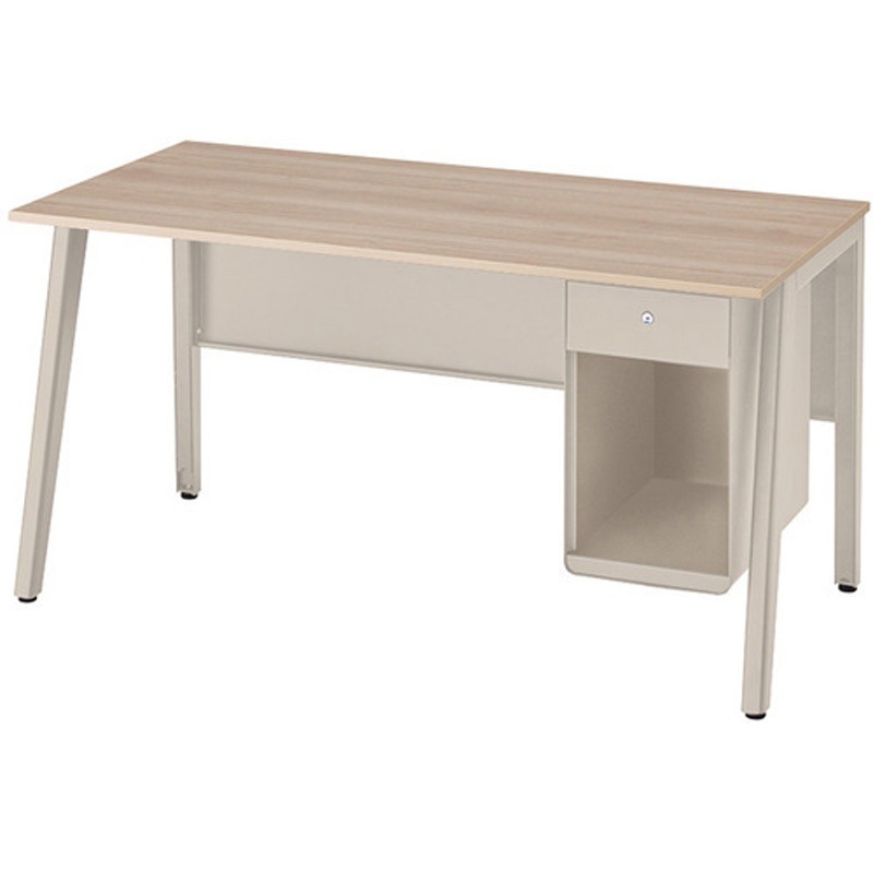 HN147TH-STSO ワークデスク(片袖デスク・引出し付袖) HN型 フアナ Huana ナイキ 高さ720mm間口1400mm奥行685mm  HN147TH-STSO