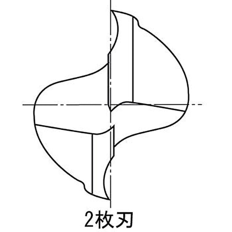 EDS 2 コバルトハイススクエアエンドミル 2刃 ショート EDS オーエスジー(OSG) 刃径2mmシャンク径6mm刃長5mm -  【通販モノタロウ】