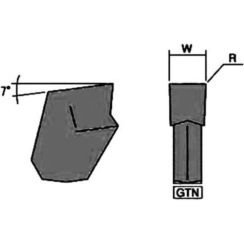 GTN3 IC328 突切加工用チップ GTN イスカル コーナー半径0.2mm 1箱(10個) GTN3 IC328 - 【通販モノタロウ】