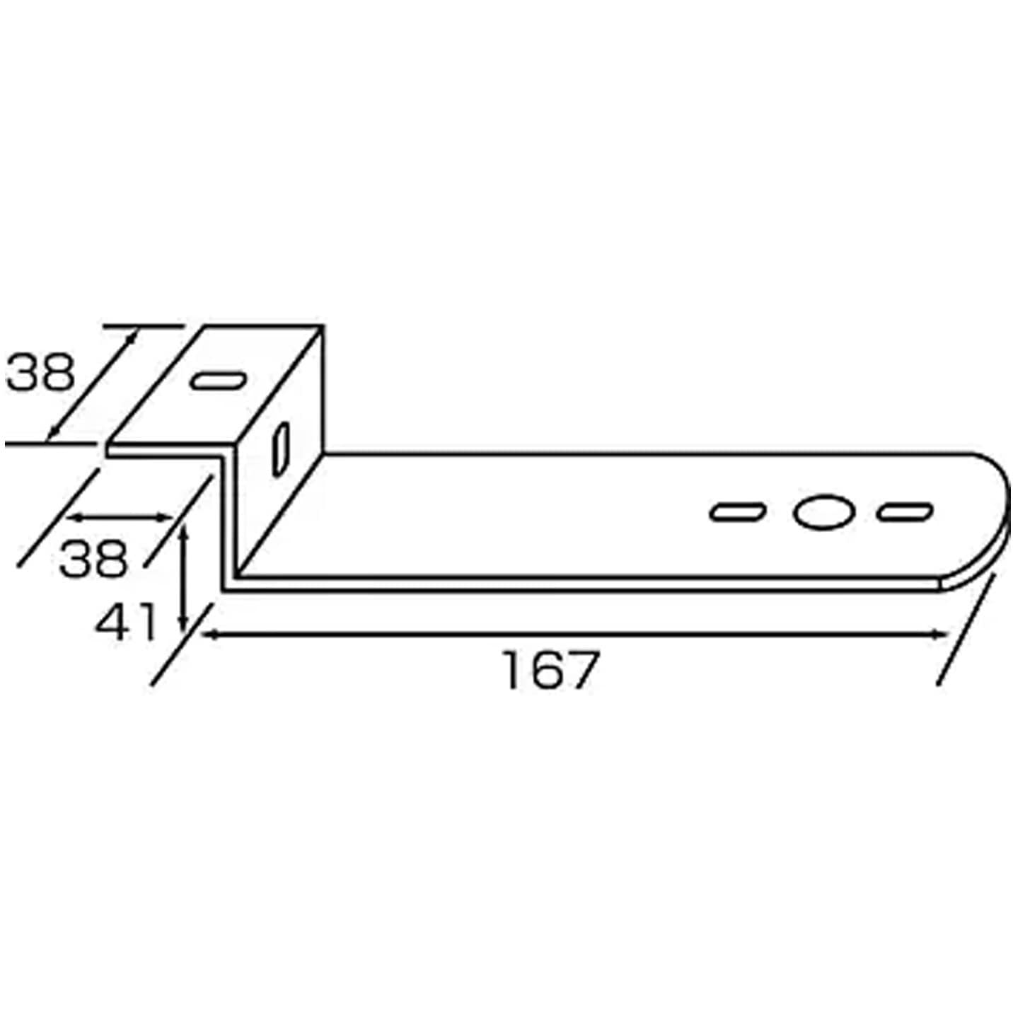 当時物　チャンバー　イノウエ？　ハリケーン？　加工前提 バスマーカー取付ステー L型 1個付け用 ステンレス製｜【公式