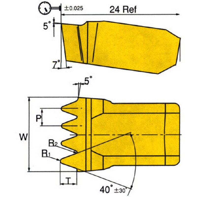 チップ GPV IC428製 コーナー半径0.45mm 1箱(10個)