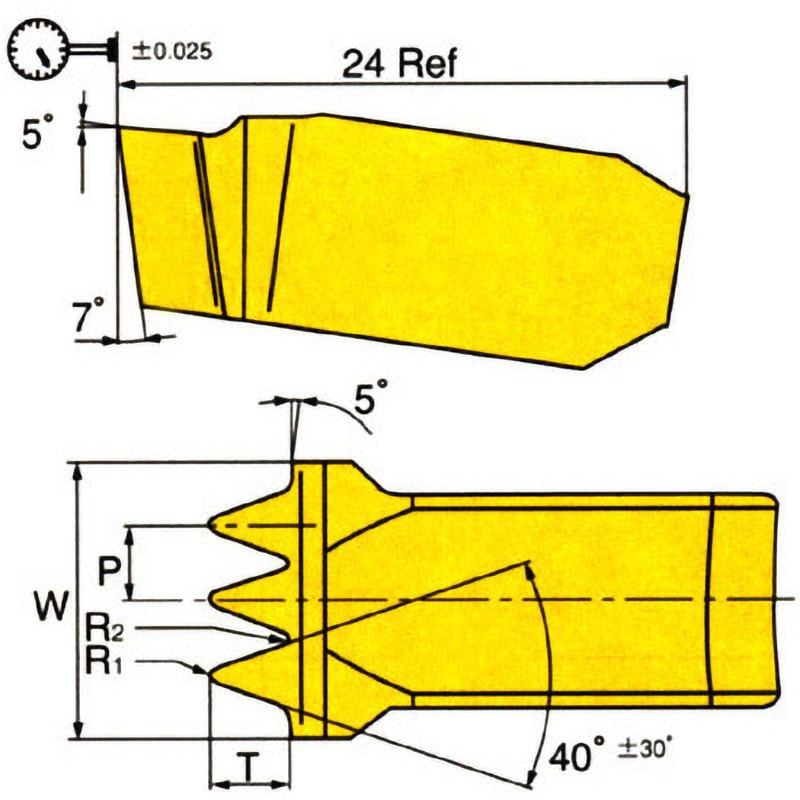 GPV14-3.56-3 IC428 チップ GPV イスカル IC428製 コーナー半径0.45mm 1箱(10個) 37,037円