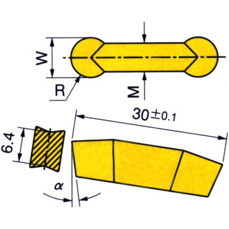 GIDA80-40 IC4 チップ GIDA イスカル コーナー半径4mm 1箱(10個)