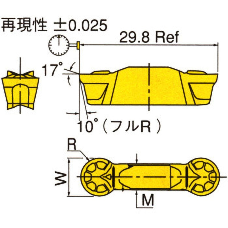 FGPA80-40YZ IC20 チップ FGPA イスカル コーナー半径4mm 1箱(10個)