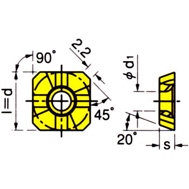 SEMT1204AF-R-HS IC328 チップ SEMT イスカル 逃げ角20度  1箱(10個)