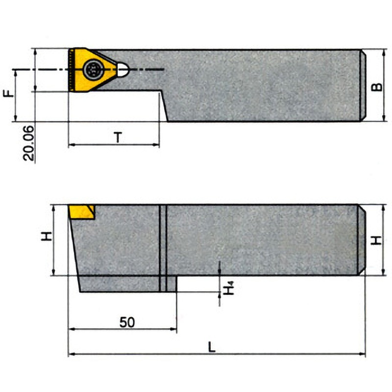 THDL 4040-20T45 ホルダ イスカル 左勝手