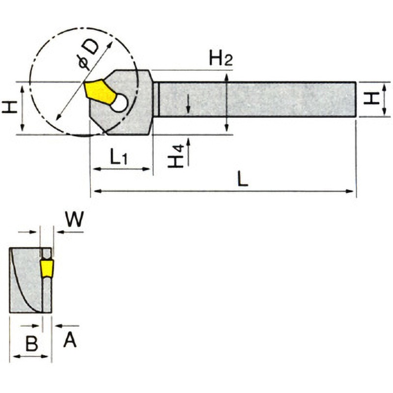 SGAHR 16-2 ホルダ イスカル 自動盤用  1個 SGAHR 16-2