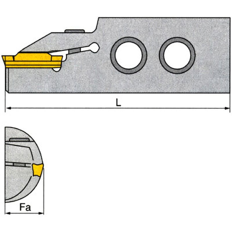 イスカル(ISCAL) ＨＦ端溝ホルダ HFHL 25-75-4T25-