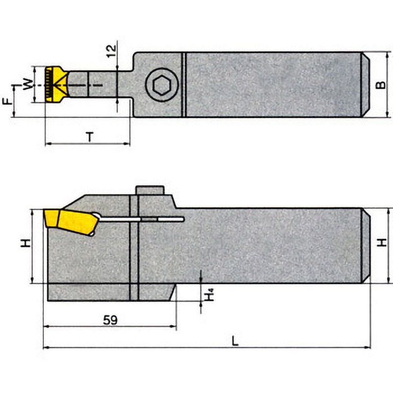 GHDN 3232-14T38 ホルダ 1個 イスカル 【通販モノタロウ】