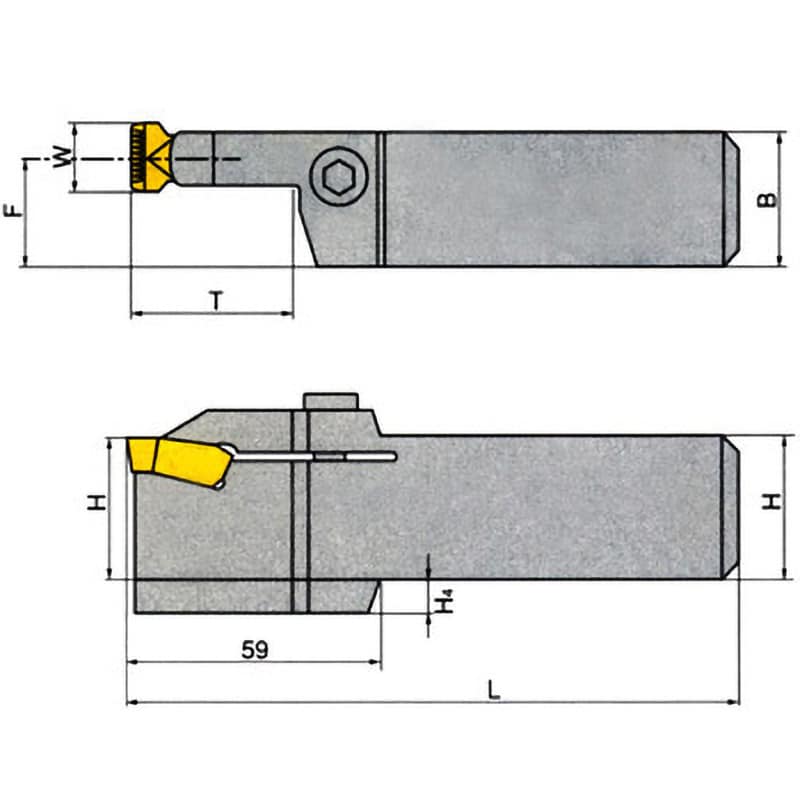 楽天市場 イスカル WCG多/ホルダ GHDL 3232-14T38 - DIY・工具