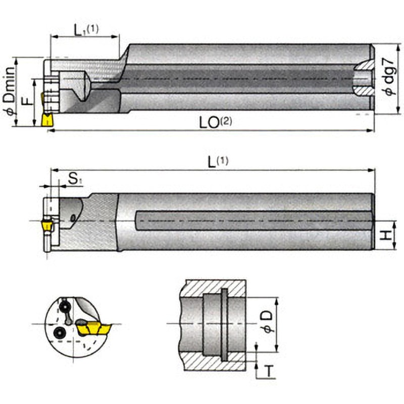 GHAIR 20-20 ホルダ 1個 イスカル 【通販モノタロウ】