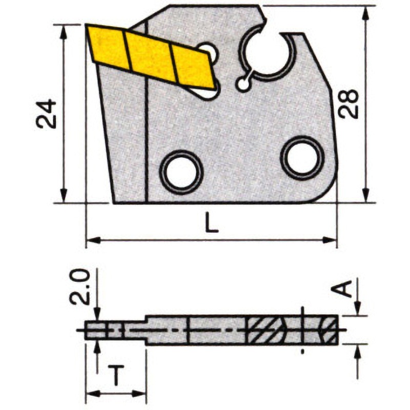 GAD 3N-2 ホルダ 1個 イスカル 【通販モノタロウ】