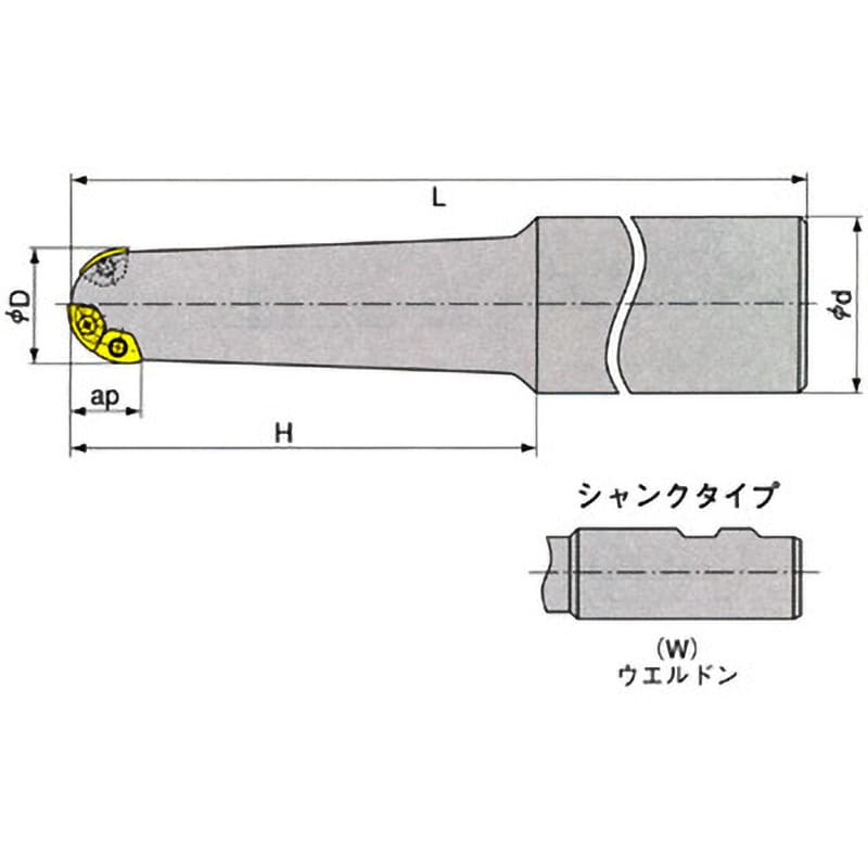 CM D40-A-W32 カッタ 1個 イスカル 【通販サイトMonotaRO】