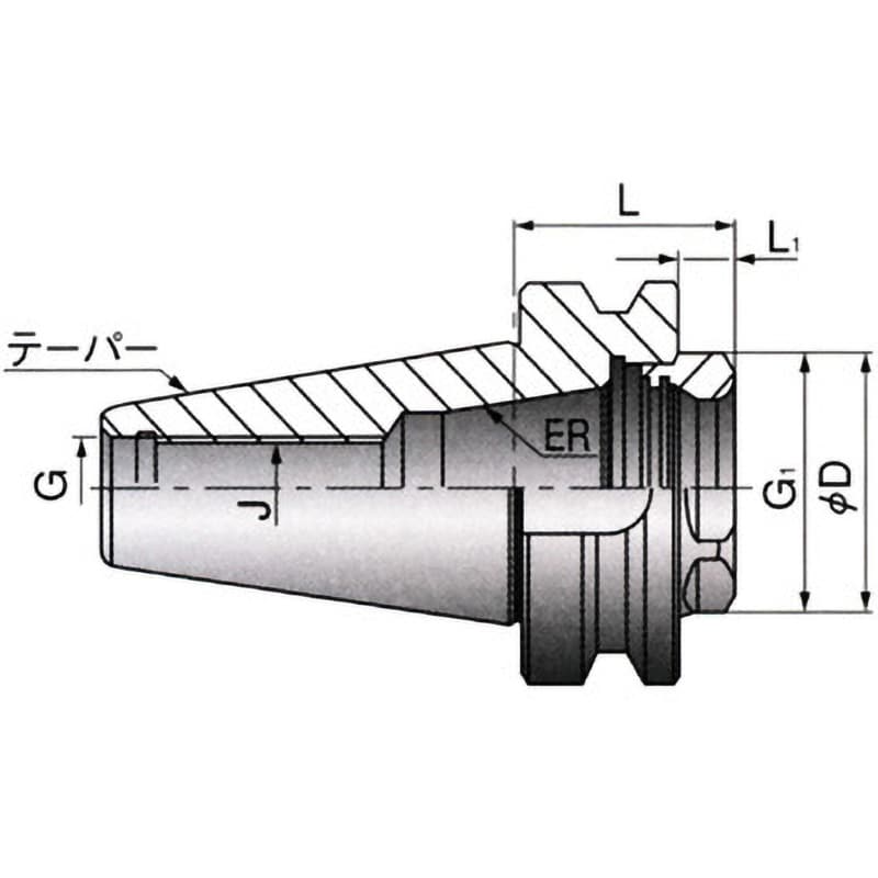 イスカル ERコレットチャック BT40 ER32 SHORT-