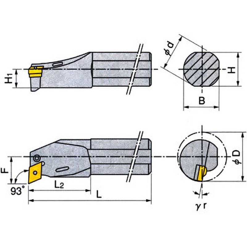A32S PDUNR-11 ホルダ 1個 イスカル 【通販モノタロウ】