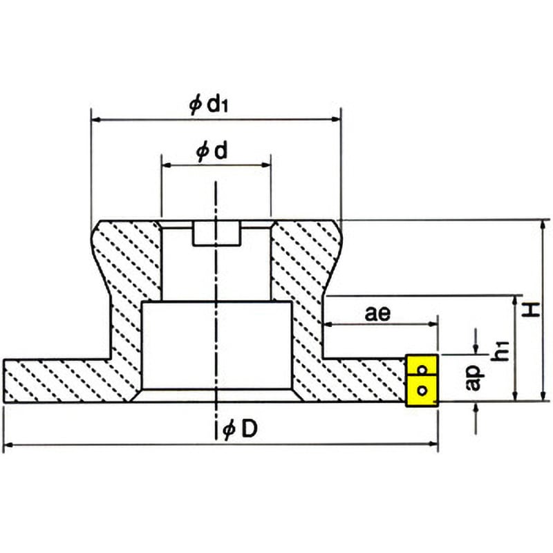 FDN D160-16-40-R10 カッタ 1個 イスカル 【通販サイトMonotaRO】